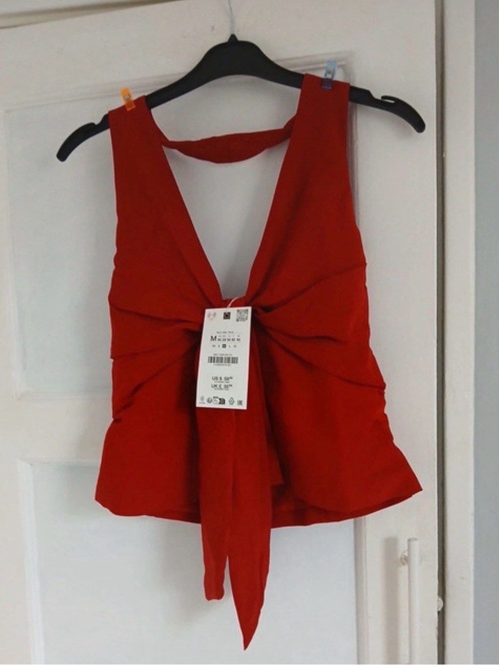Zara Red Halterneck top-